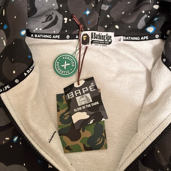BAPE Relaxed Space Camo Full Zip Hoodie - Picture 6 of 8
